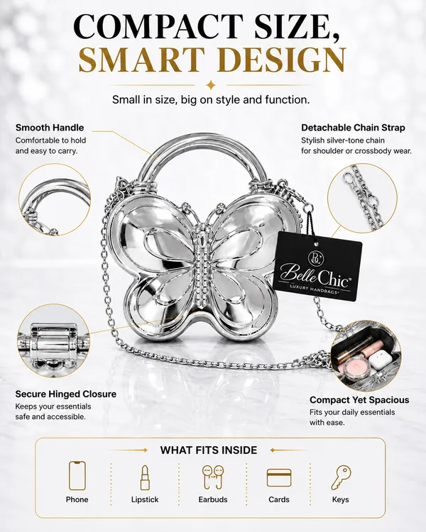 BelleChic_Silver_Butterfly_Mini_Handbag_for_Women_|_Luxury_Metallic_Evening_Clutch_with_Chain_Strap