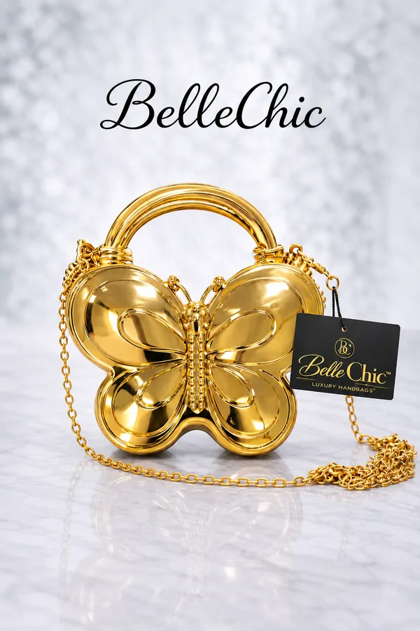 BelleChic_Butter_Gold_Butterfly_Mini_Handbag_for_Women_|_Luxury_Metallic_Evening_Clutch_with_Chain_Strap