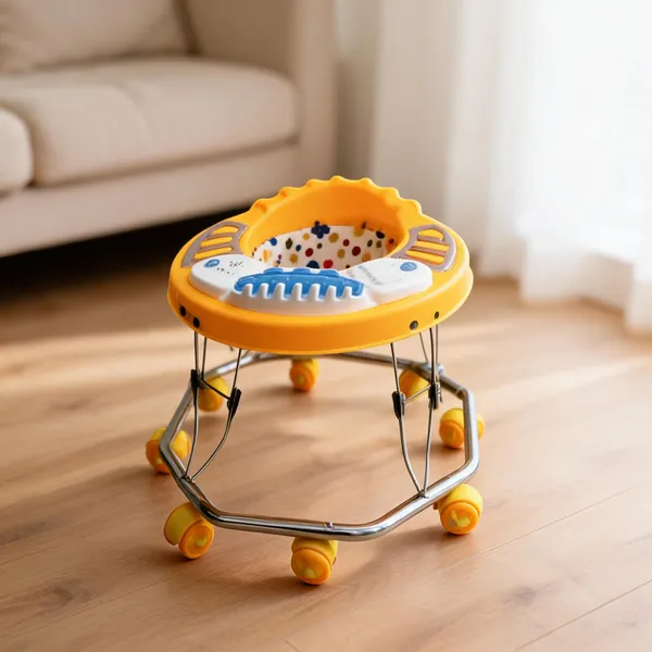 Yellow_Plastic_Metal_8-Band_Ninja_Baby_Walker_For_Baby