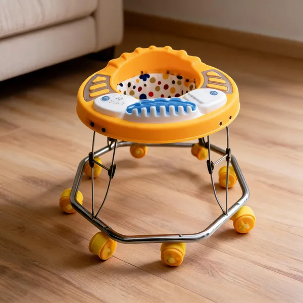 Yellow_Plastic_Metal_8-Band_Ninja_Baby_Walker_For_Baby