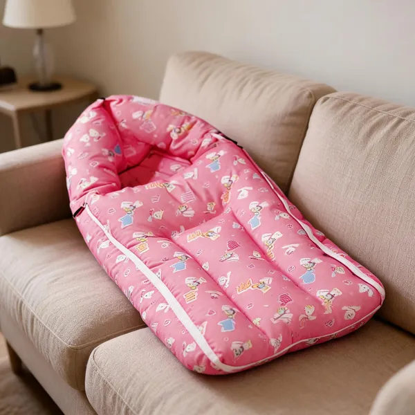 Pink_Cotton_Maxi_Plus_Baby_Carrier_Bed_For_Newborn_&_Infant