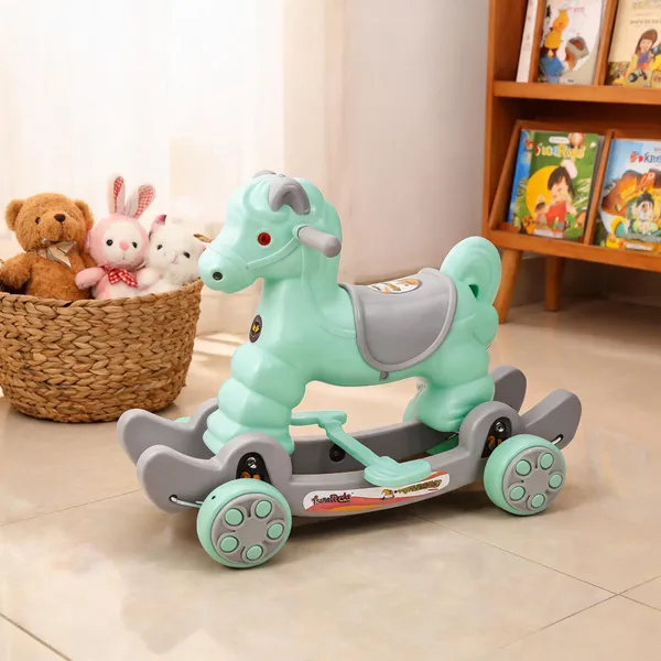 Mint_Green_Plastic_3-In-1_Convertible_Rocking_Horse_Ride-On_For_Kids