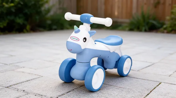 Light_Blue_Plastic_Unicorn_Ride-On_Toy_For_Kids