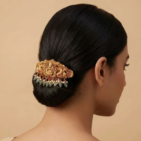 Yellow_Brass_Premium_And_Elegant_Hair_Brooch_For_Women