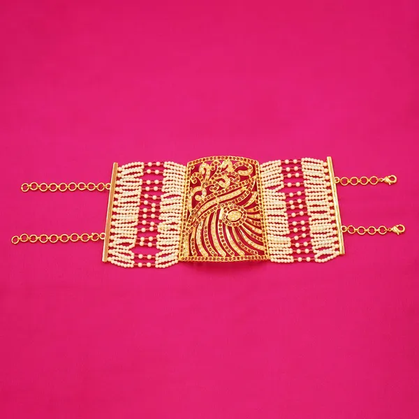 Yellow_Brass_Premium_And_Elegant_Bajuband_For_Women