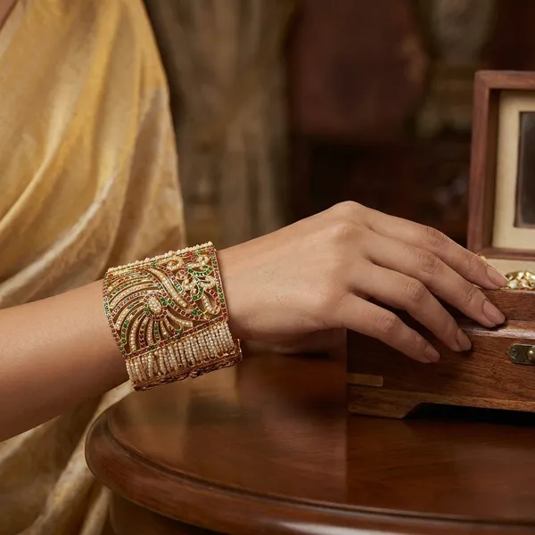 Multicolor_Brass_Premium_And_Elegant_Bajuband_For_Women