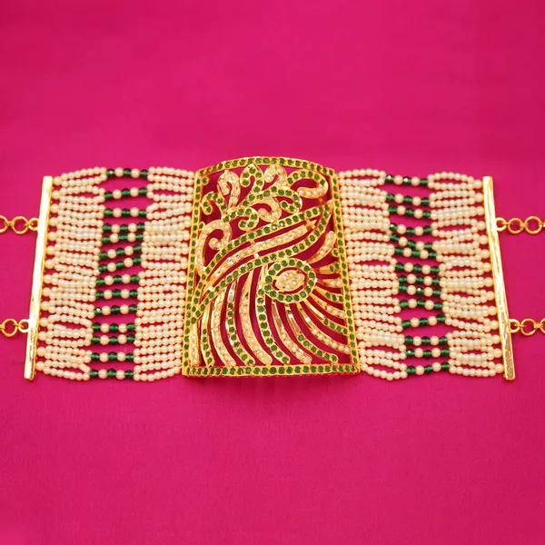 Yellow_Brass_Premium_And_Elegant_Bajuband_For_Women
