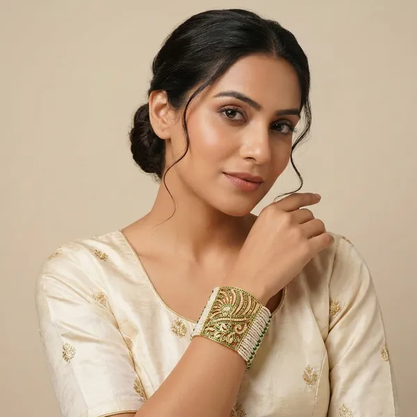 Yellow_Brass_Premium_And_Elegant_Bajuband_For_Women