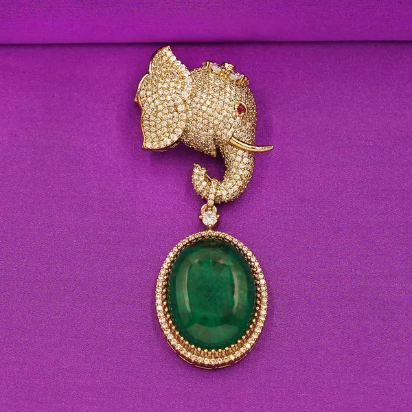 Yellow_Brass_Premium_And_Elegant_Brooch_For_Women