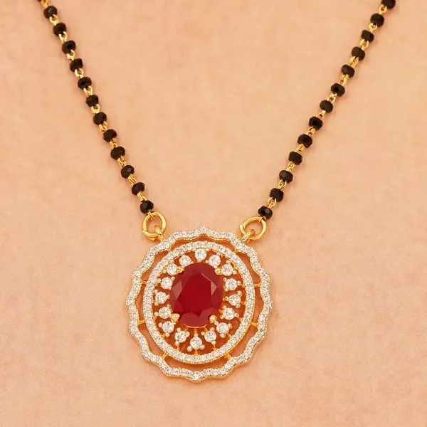Maroon_Brass_Premium_And_Elegant_Mangalsutra__For_Women