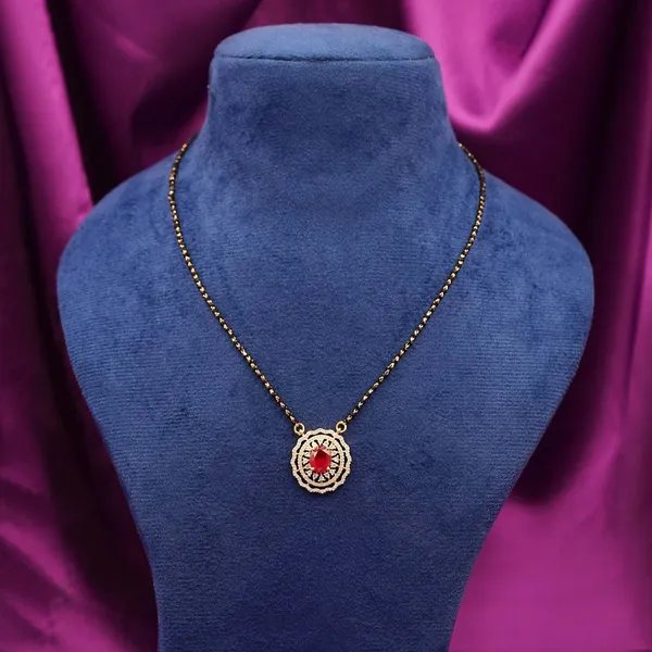 Maroon_Brass_Premium_And_Elegant_Mangalsutra__For_Women