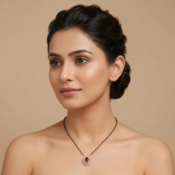 Maroon_Brass_Premium_And_Elegant_Mangalsutra__For_Women