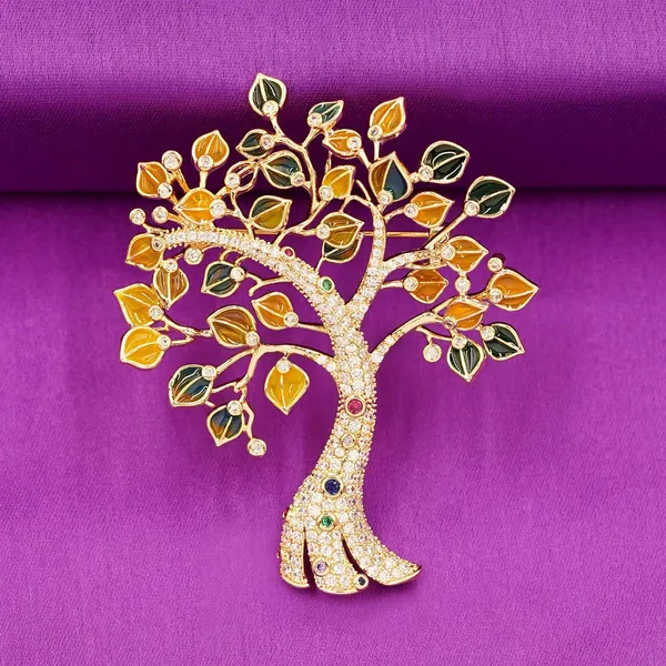 Yellow_Brass_Premium_And_Elegant_Brooch_For_Women