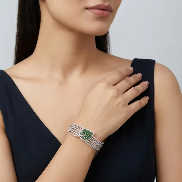 White_Brass_Premium_And_Elegant_Bangle_For_Women