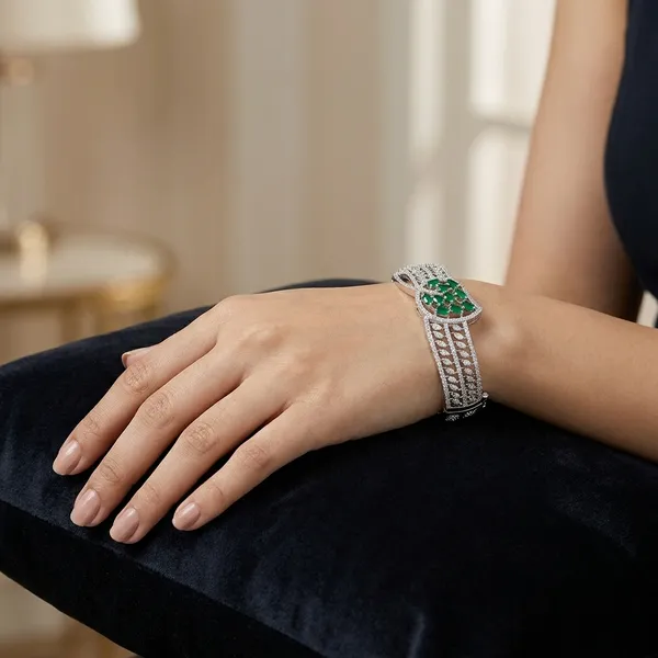 White_Brass_Premium_And_Elegant_Bangle_For_Women