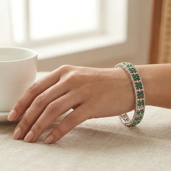 White_Brass_Premium_And_Elegant_Bangle_For_Women