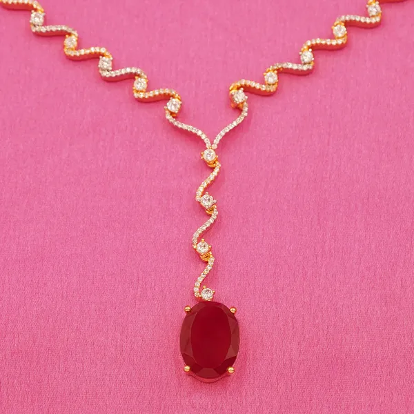 Golden_And_Red_Brass_Premium_And_Elegant_Necklace__For_Women