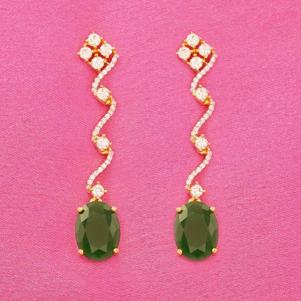 Golden_And_Green_Brass_Premium_And_Elegant_Necklace__For_Women