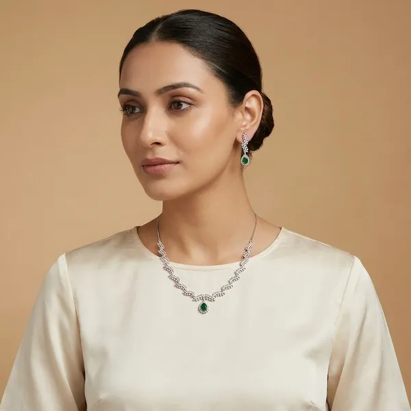 White_Brass_Premium_And_Elegant_Necklace__For_Women