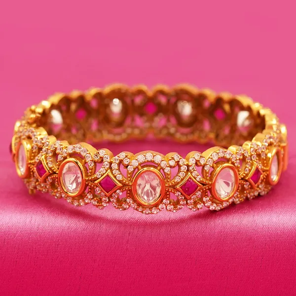 Yellow_And_Pink_Brass_Premium_And_Elegant_Bangle_For_Women