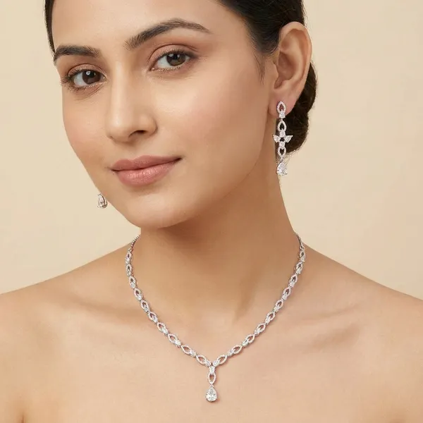 White_Brass_Premium_And_Elegant_Necklace__For_Women