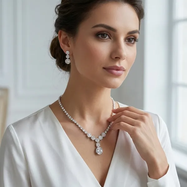 White_Brass_Premium_And_Elegant_Necklace__For_Women