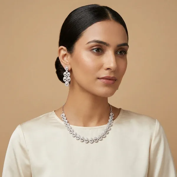 White_Brass_Premium_And_Elegant_Necklace__For_Women