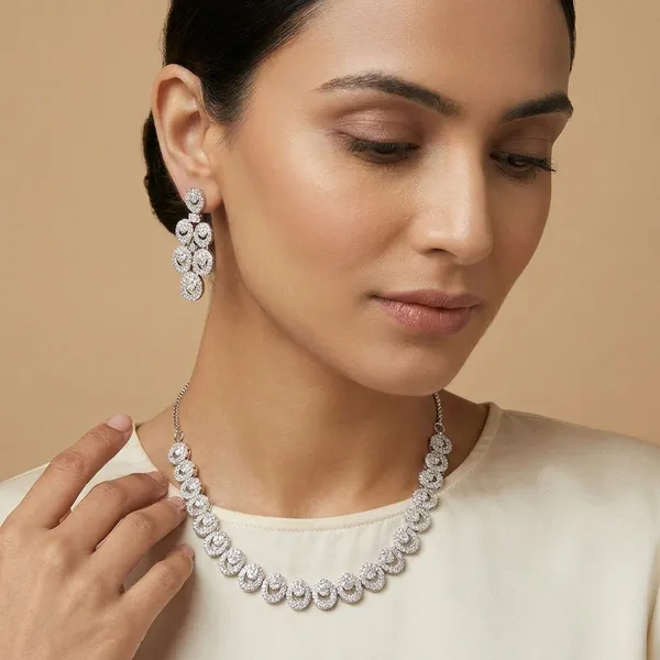 White_Brass_Premium_And_Elegant_Necklace__For_Women