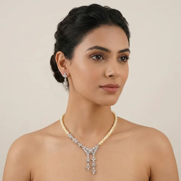 White_Brass_Premium_And_Elegant_Necklace__For_Women