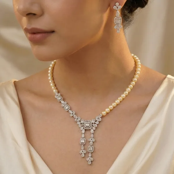 White_Brass_Premium_And_Elegant_Necklace__For_Women