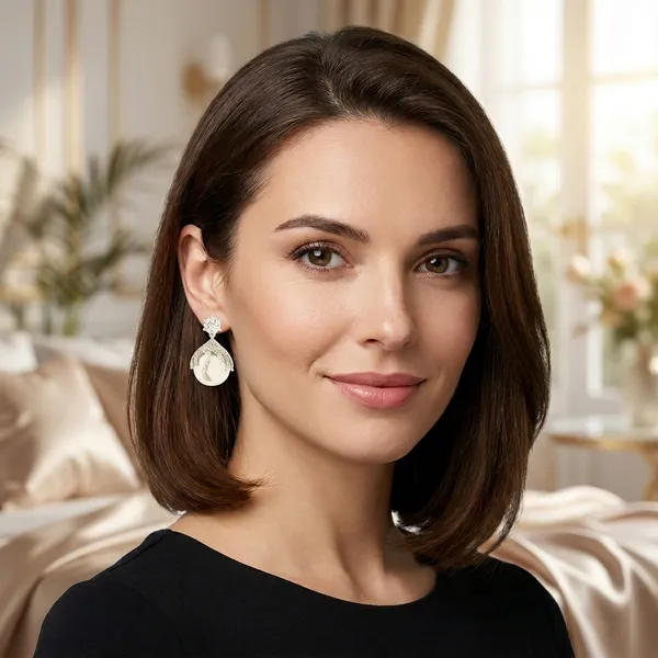 White_Brass_Premium_And_Elegant_Earrings_For_Women