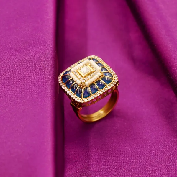 Blue_And_Golden_Brass_Premium_And_Elegant_Rings_For_Women