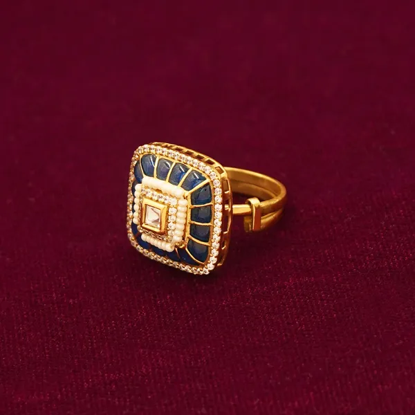 Blue_And_Golden_Brass_Premium_And_Elegant_Rings_For_Women