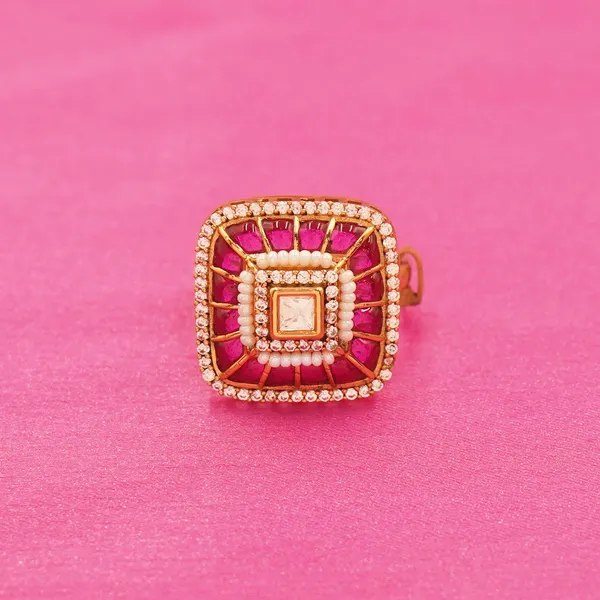 Pink_And_Golden_Brass_Premium_And_Elegant_Rings_For_Women