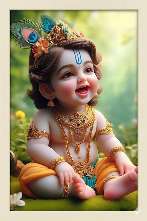 Decorative_Lord_Krishna_Baby_Idol_-_Handcrafted_Resin_Statue_With_Peacock_Feather_Crown