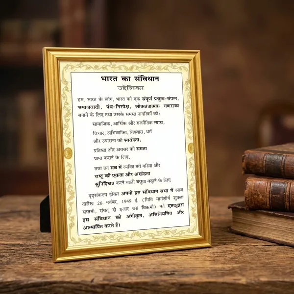 Indian_Constitution_Preamble_Wall_FramePoster_-_Hindi_Text_With_Ashoka_Chakra_Design