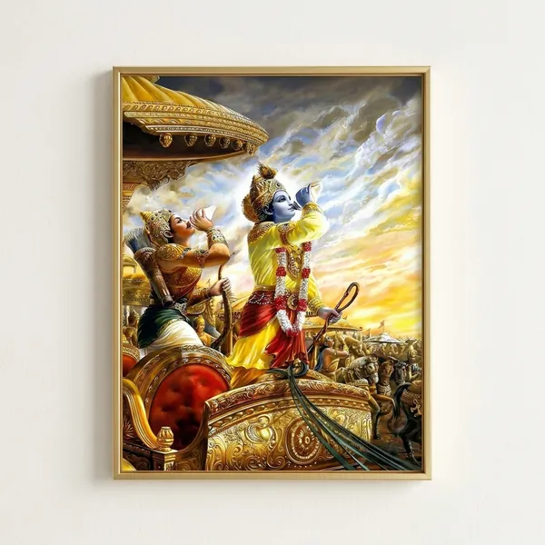 Spiritual_Wall_Art_Poster_Krishna_Arjuna_Bhagavad_Gita_Divine_