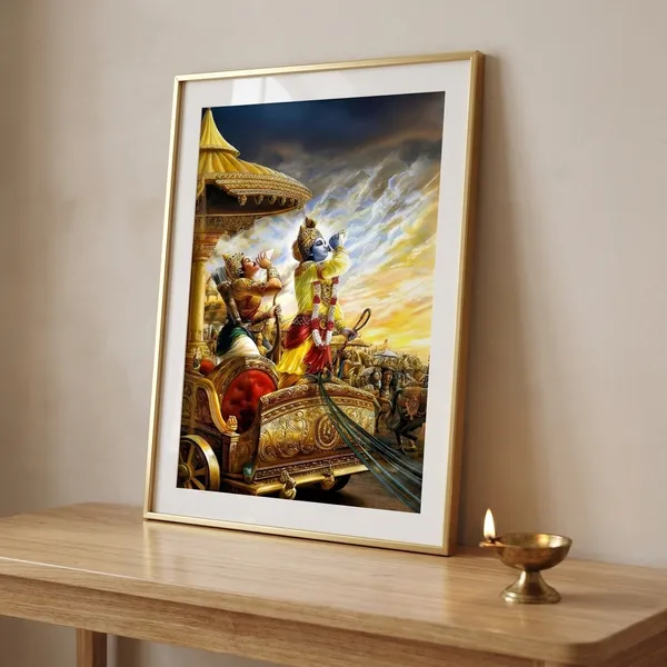 Spiritual_Wall_Art_Poster_Krishna_Arjuna_Bhagavad_Gita_Divine_