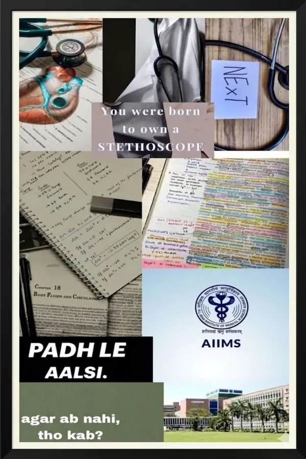 Medical_Student_Motivational_Study_Essentials_Collage_Poster