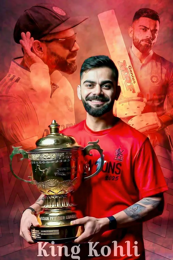 King_Kohli_Ipl_Champions_Commemorative_Poster_-_Royal_Challengers_Bangalore_Fan_Memorabilia