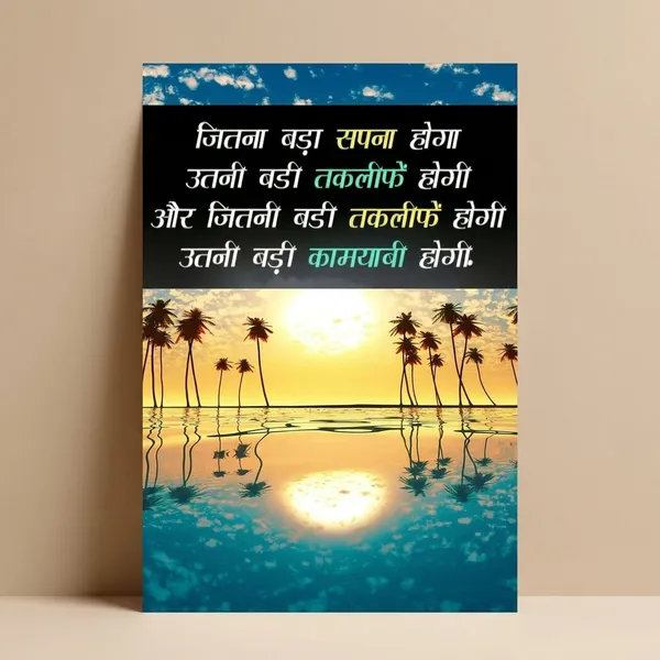 Hindi_Motivational_Quote_Poster_-_Dream_Big_Success_Message
