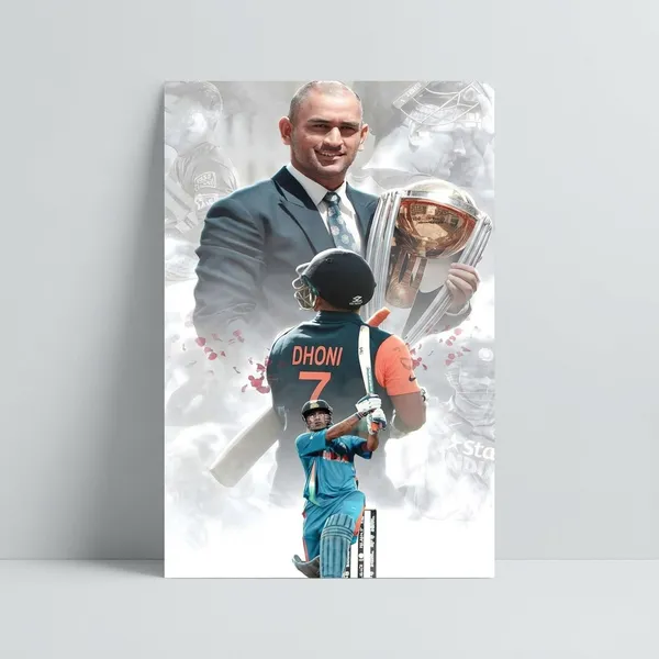 Ms_Dhoni_Cricket_Career_Tribute_Poster_-_World_Cup_Champion_Commemorative_Wall_Art