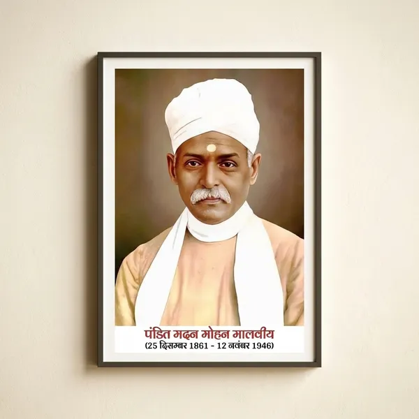 Pandit_Madan_Mohan_Malaviya_Commemorative_Portrait_Poster