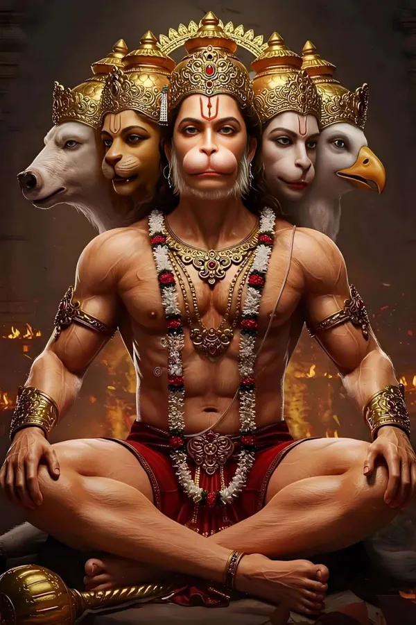 Divine_Hanuman_Meditation_Digital_Art_Print_-_Hindu_Religious_Artwork_With_Panchmukhi_Design