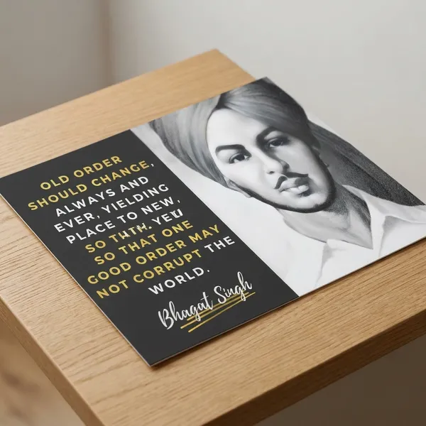 Bhagat_Singh_Inspirational_Quote_Poster_-_Old_Order_Should_Change_Design