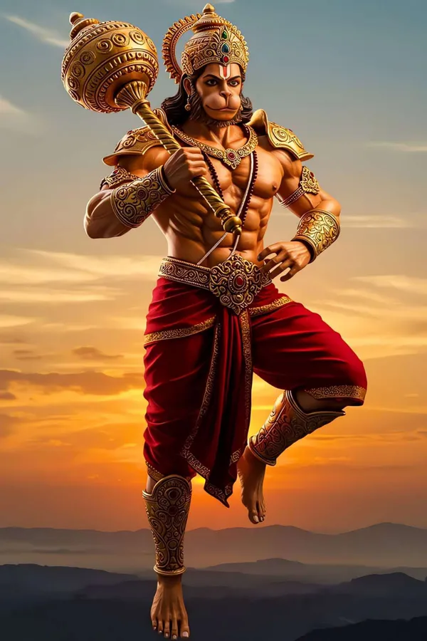 Lord_Hanuman_Decorative_Statue_-_Golden_Finish_Hindu_Deity_Figurine