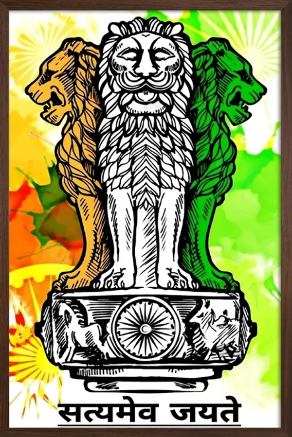 Tricolor_Indian_National_Flag_Emblem_Fridge_Magnet_Set