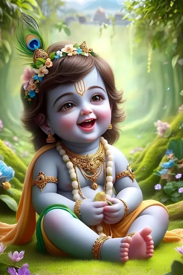 Baby_Krishna_Idol_-_Decorative_Bal_Gopal_Figurine_With_Peacock_Feather_Crown