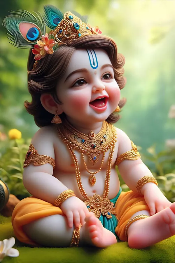 Decorative_Lord_Krishna_Baby_Idol_-_Handcrafted_Resin_Statue_With_Peacock_Feather_Crown