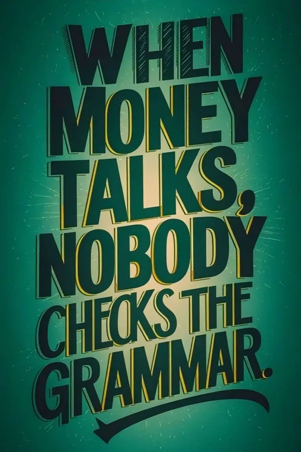 When_Money_Talks_Nobody_Checks_The_Grammar_-_Motivational_Wall_Poster